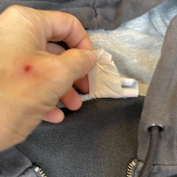 Champion Mens Hoodie Sweatshirt Medium Full Zip Activewear Classic Pockets Gray - Picture 9 of 11